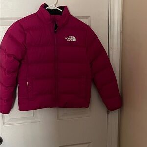 The North Face Fuchsia Puffer Jacket